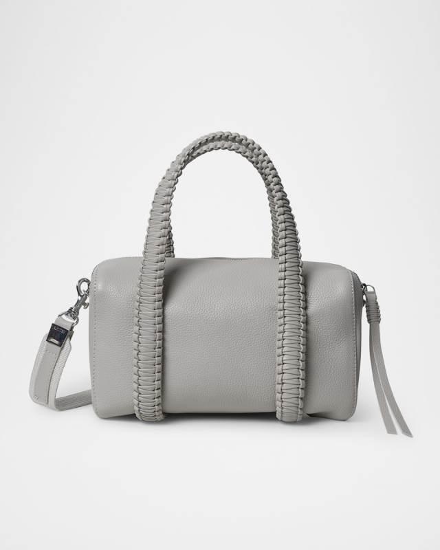 Medium Bowling Leather Top-Handle Bag
